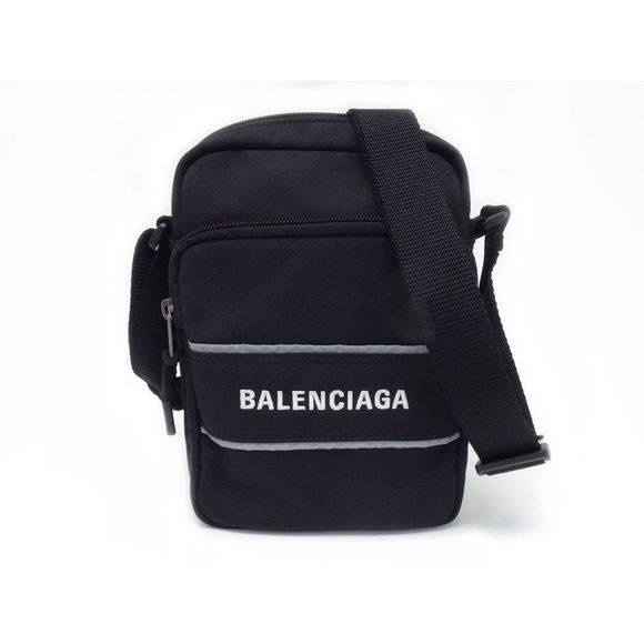Balenciaga Nylon Messenger Shoulder Black Sport Bag - Picture 1 of 1